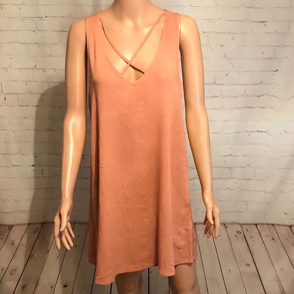 Forever 21 peach colored loose boho dress size small